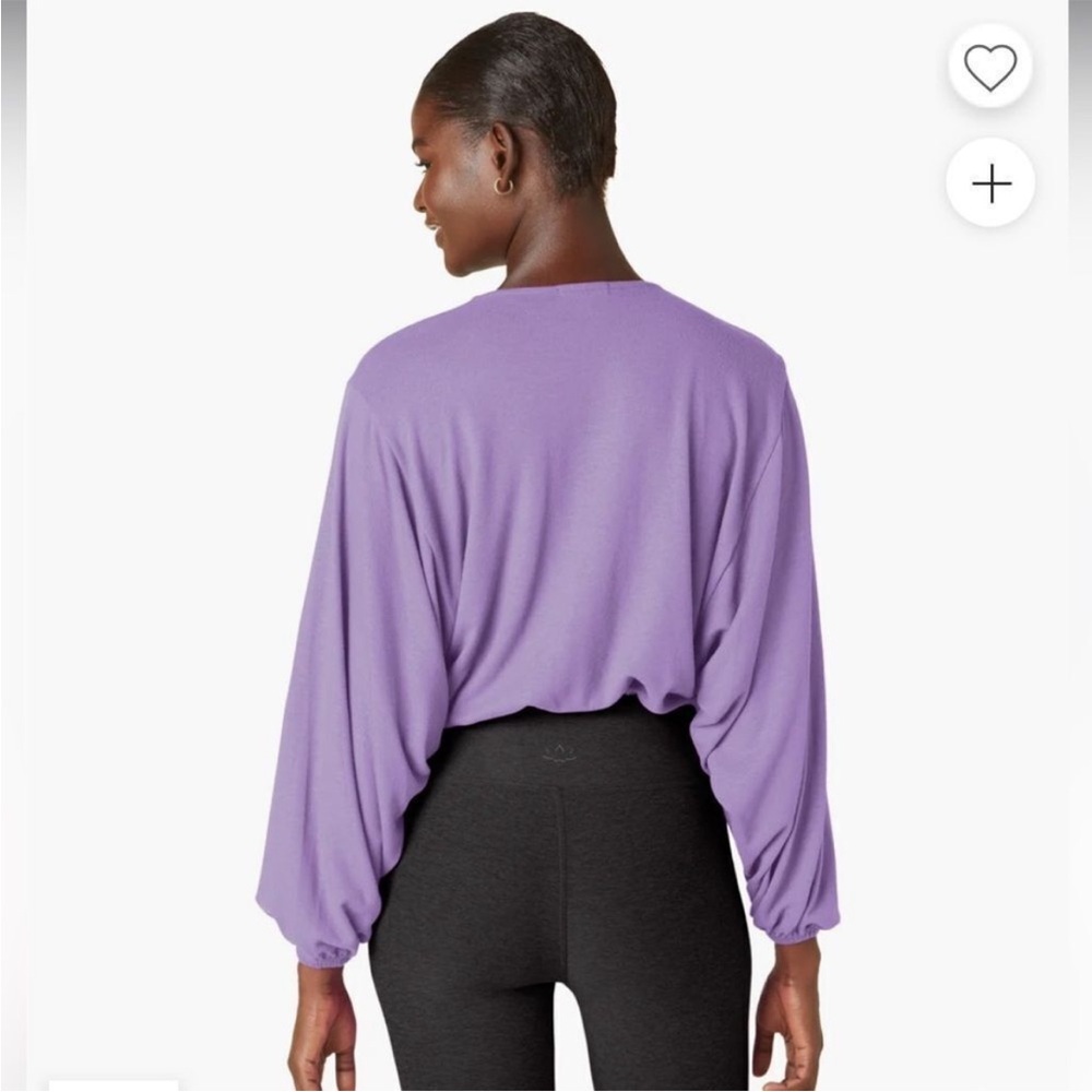 Beyond Yoga Wrapped Up Top Lilac - Picture 3 of 6